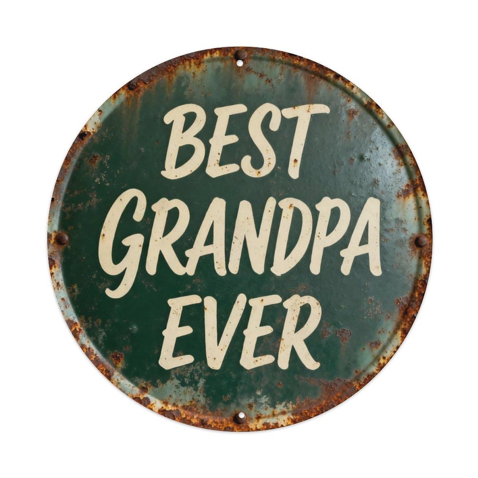 BEST GRANDPA EVER Metal Tin Sign Plaque