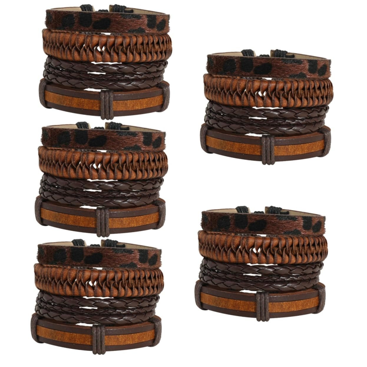 ABOOFAN 40piezas De Trenzado Ajustable Para Hombres y Mujeres Pulseras De Retro Para Ocasiones Especiales