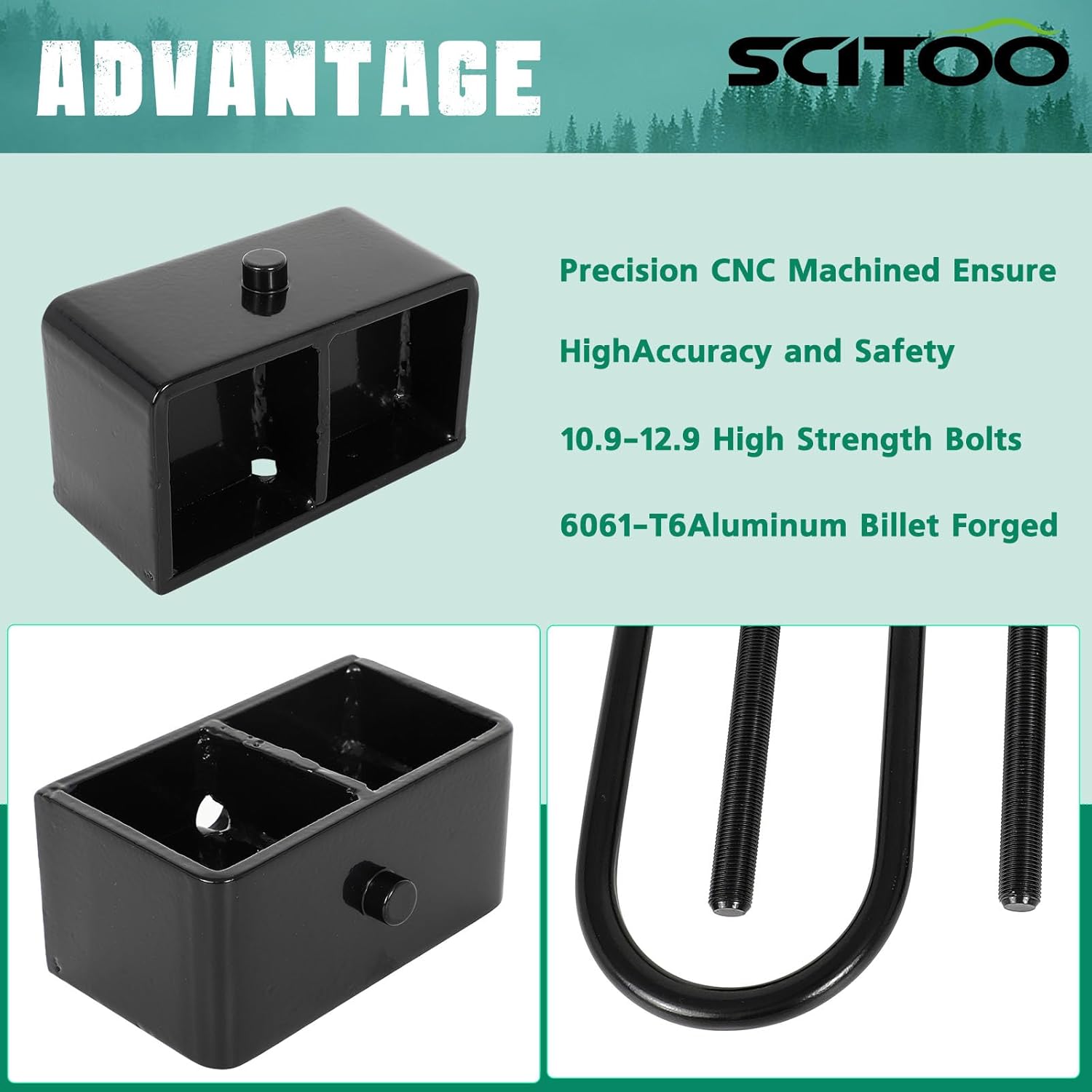 SCITOO 1-3" Front Leveling lift kit Compatible for Ford for F-350 Super Duty 1999-2020,for F-250 Super Duty 1999-2020,Excursion 2000-2005