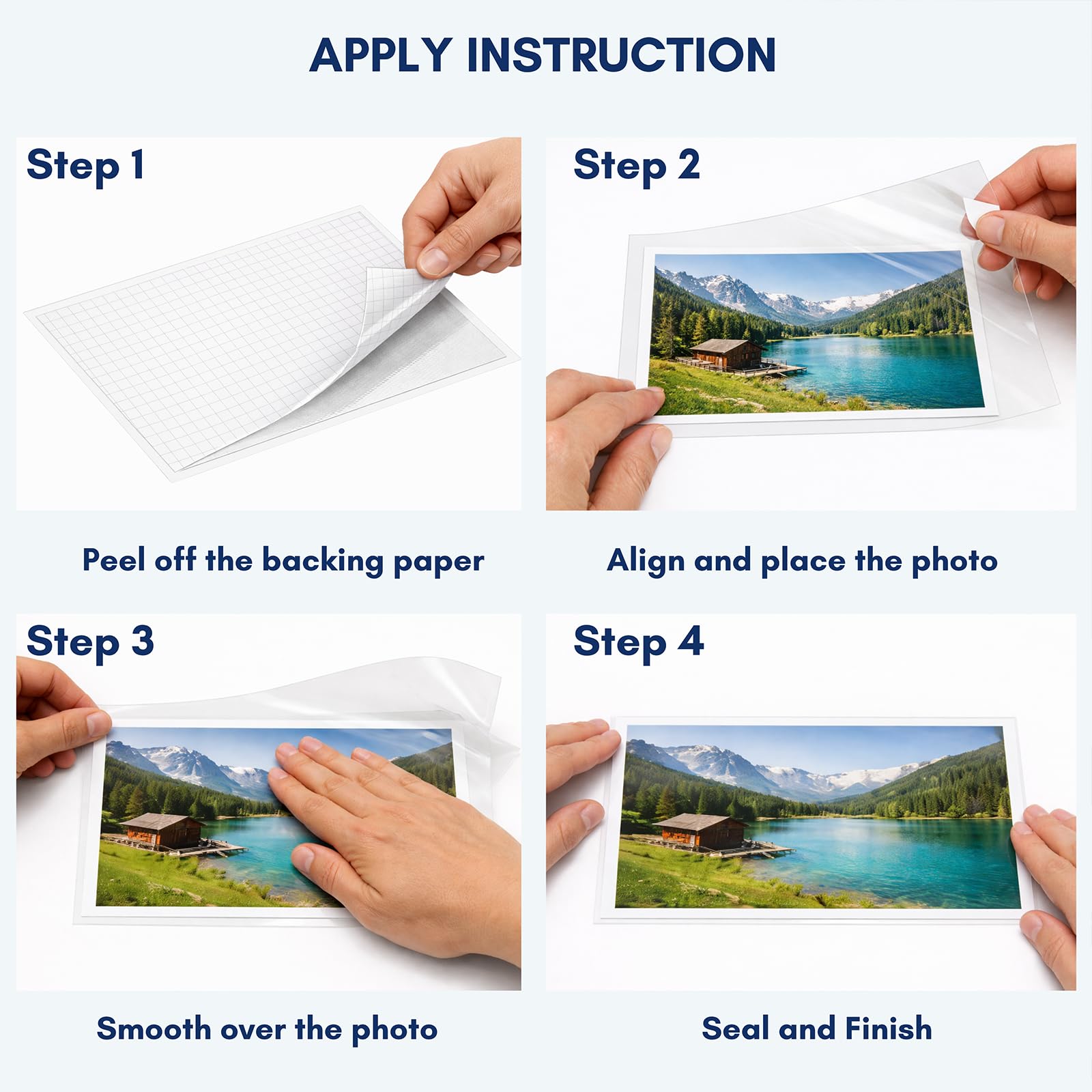 Laminating Sheets - Peel & Stick, No Heat Needed -4