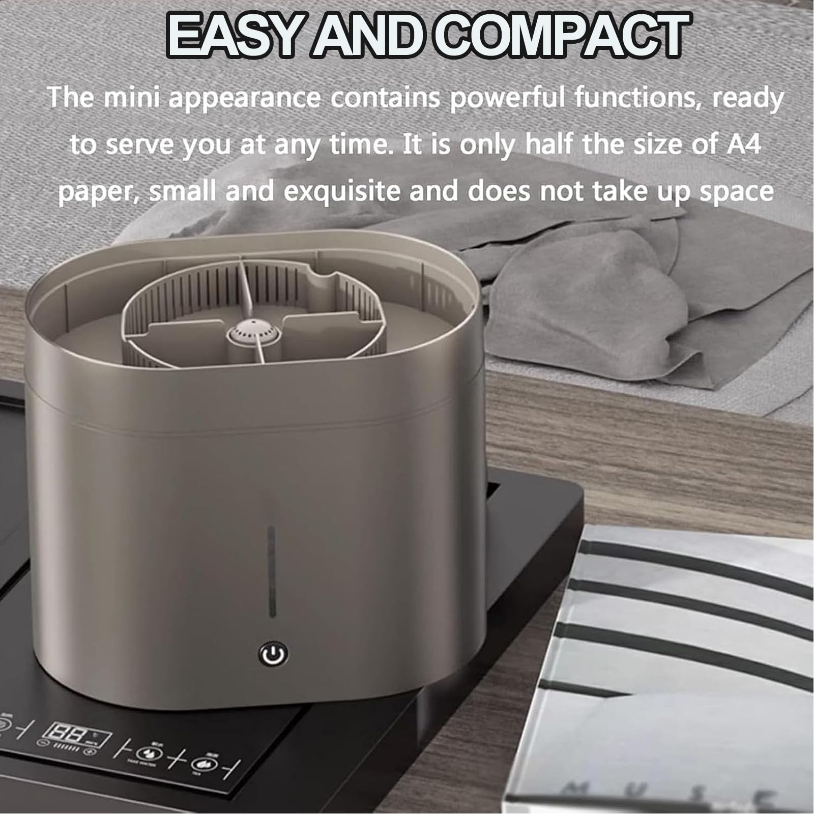 Lavavajillas Eléctrico, Automático para Tazas Y Botellas, De Sobremesa con Depósito De Agua De 1,6 L, Apto para Tazas De 3 a 10 Cm De Diámetro, Ideal para Cafeterías Y Bares.