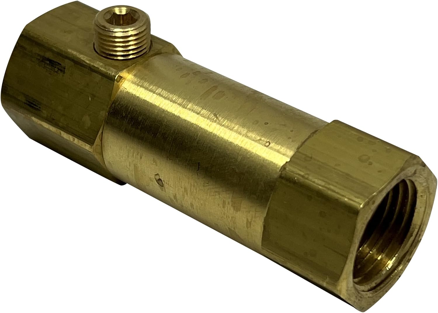 Conrader Vertical In Line Check Valve for Air Compressors, Compressed Air Systems, USA Made All Brass Construction, 3/4" Female NPT Thread