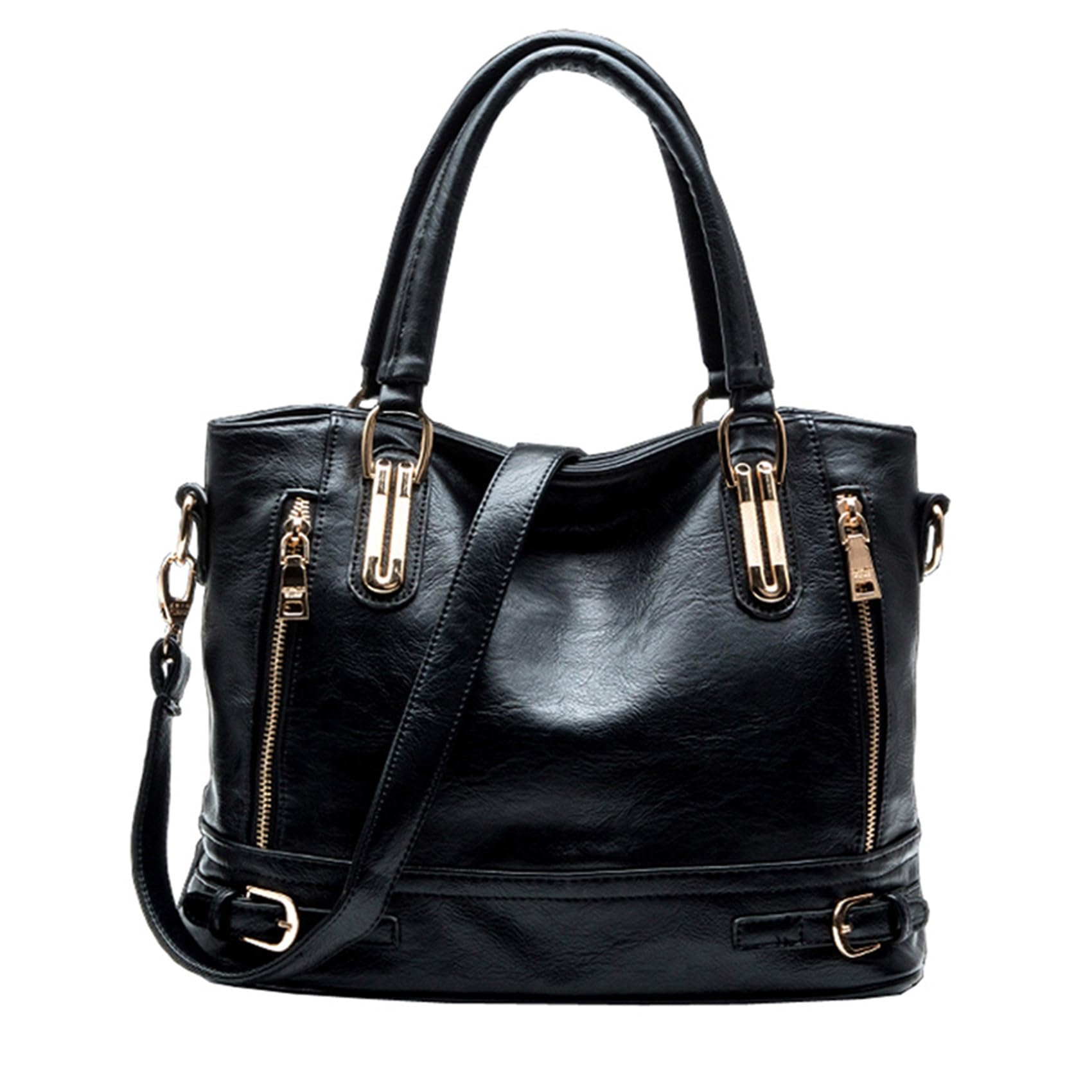 Top Handle Leather Handbags for Women Ladies Tote Crossbody Shoulder Bags Hobo Multi Pockets Designer Clutch Purse for Girls