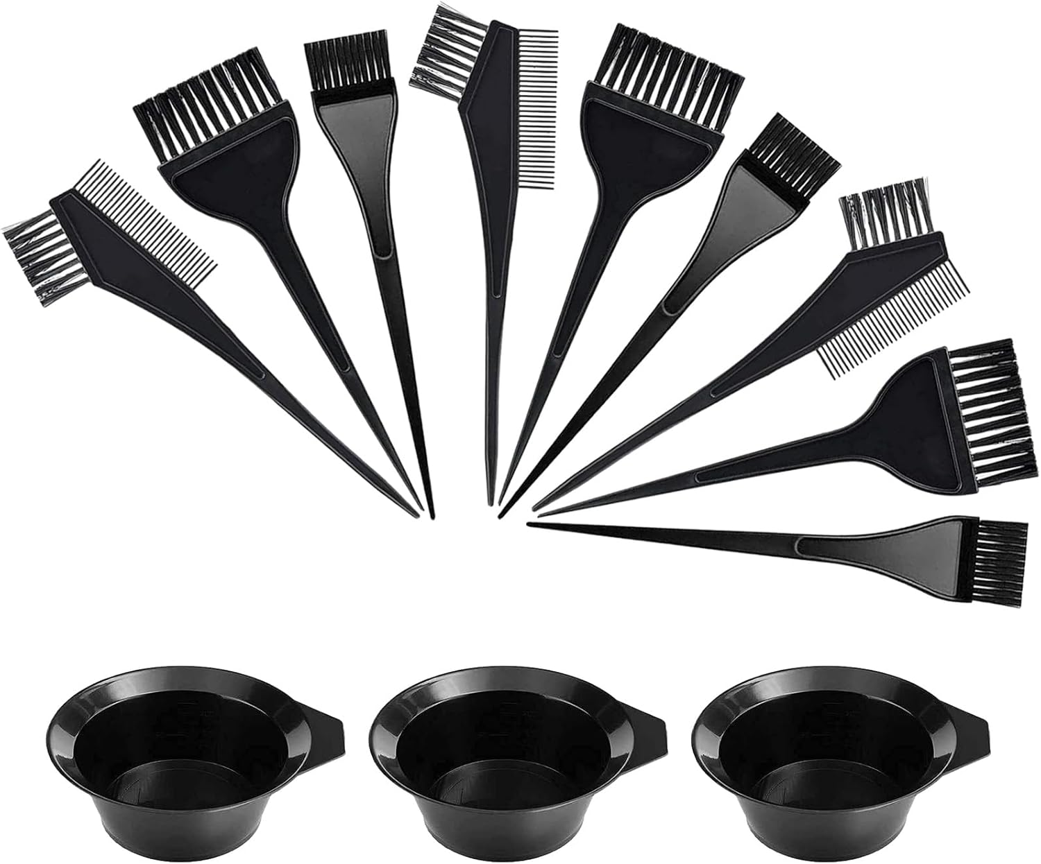 3 Sets Hair Dye Bowl And Brush Kit Hair Dye Bowl Tools For Hair