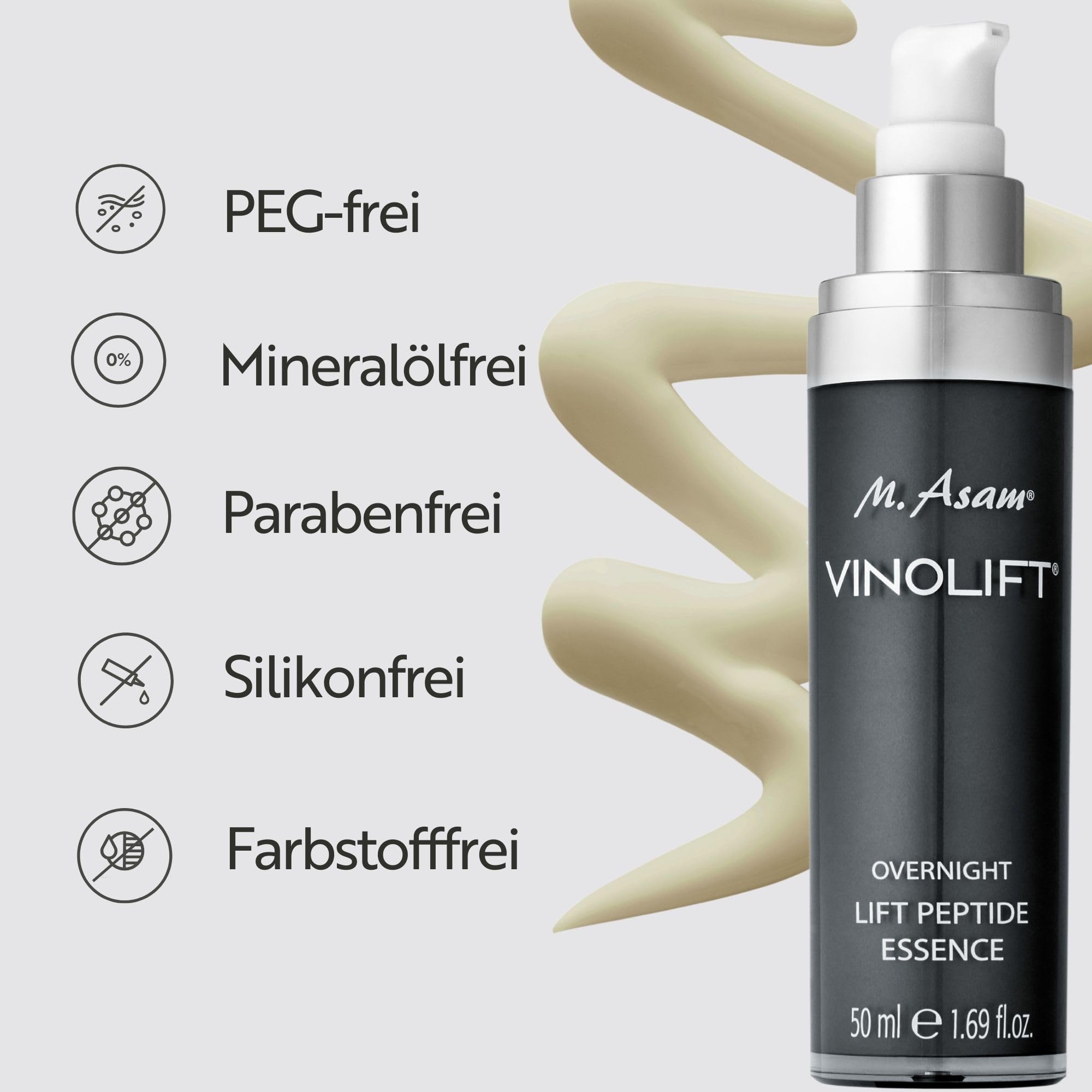 M. Asam Vinolift Gesichts Serum Overnight Lift Peptide Essence (50ml)