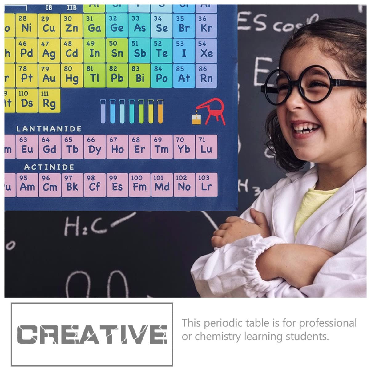 MAGICLULU 10stücke Periodic Table Poster Teiliges Lernplakat Für Schule Und Kinderzimmer Chemisches Elementesystem Mit Klarer Druckqualität Für Unterricht Und Homeschooling
