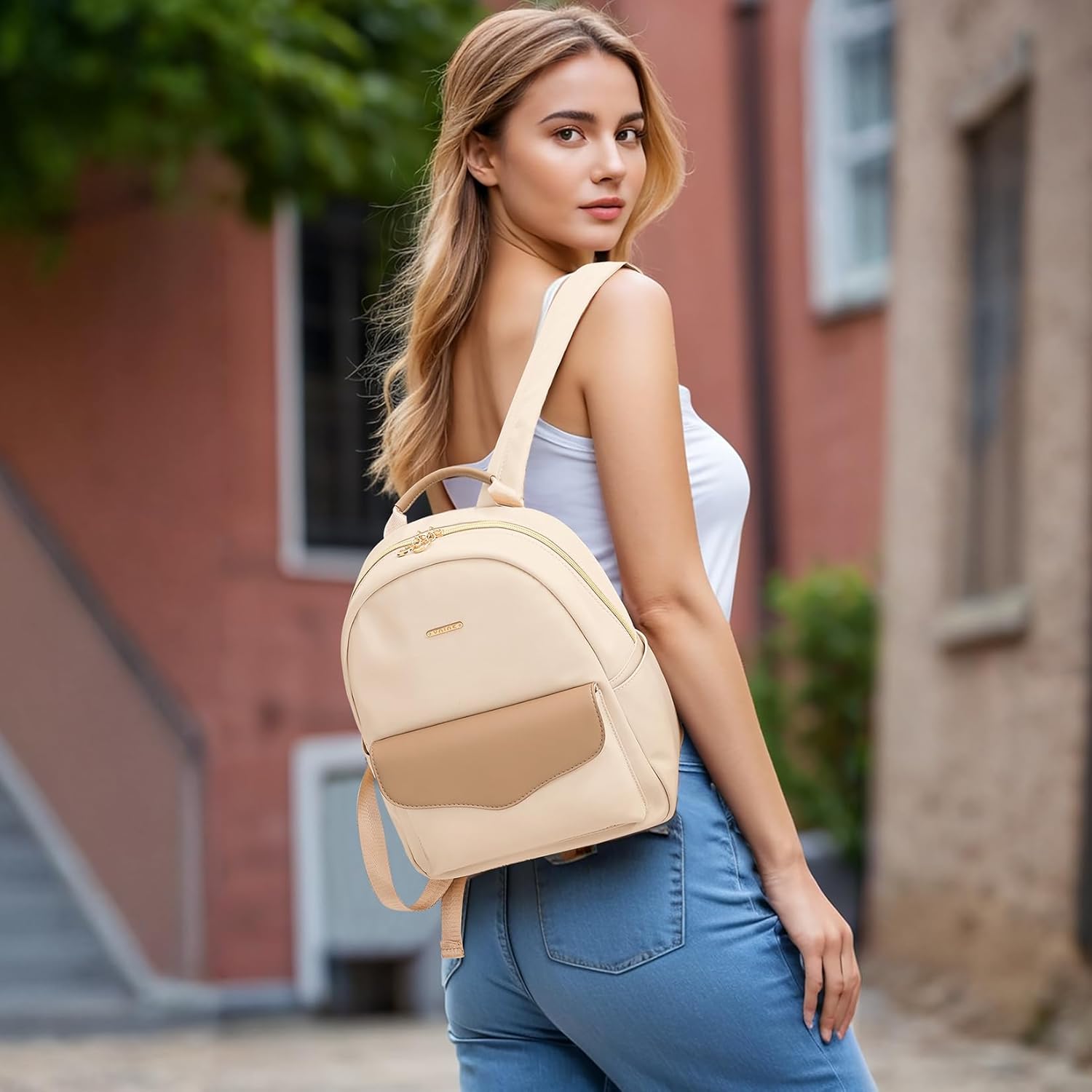 VNINE Mini Backpack Purse for Women Small Bookbag Stylish Waterproof Backpack Cute for Ladies Lightweight Travel Bag Shoulder Bag for College Daily Work - Image 2