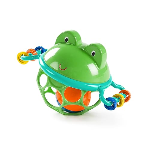 Vista 11 de Bright Starts Little Shakers Set de 6 piezas para regalo, Tecnología Oball de fácil agarre, sonajeros para bebés, bolas y mordedores, juguetes