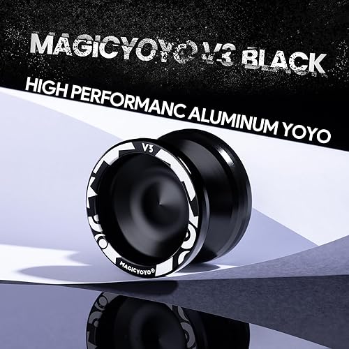 Miniatura 2 de MAGICYOYO Yoyo profesional sensible V3 Yoyo de aleación de metal para adultos principiantes Yoyo giratorio con rodamiento KK  herramienta de