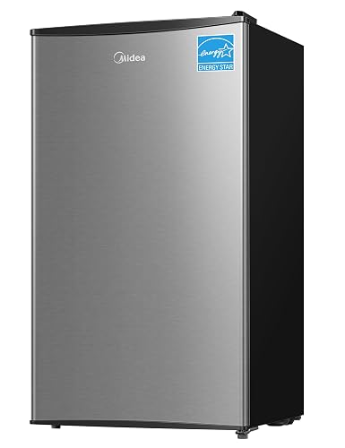 Midea 3.3 Cu.ft Compact Mini Fridge Stainless Steel