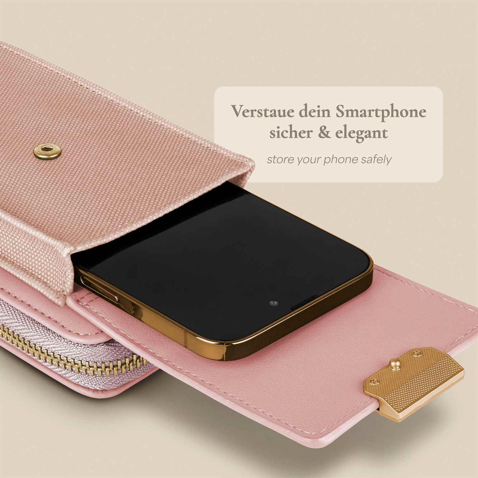 ONEFLOW Bliss Purse etui na telefon komórkowy Huawei P30 Pro/P30 Pro New Ed, damska torebka na telefon komórkowy z portmonetką, torba na ramię z portfelem i kieszenią na telefon komórkowy, mała
