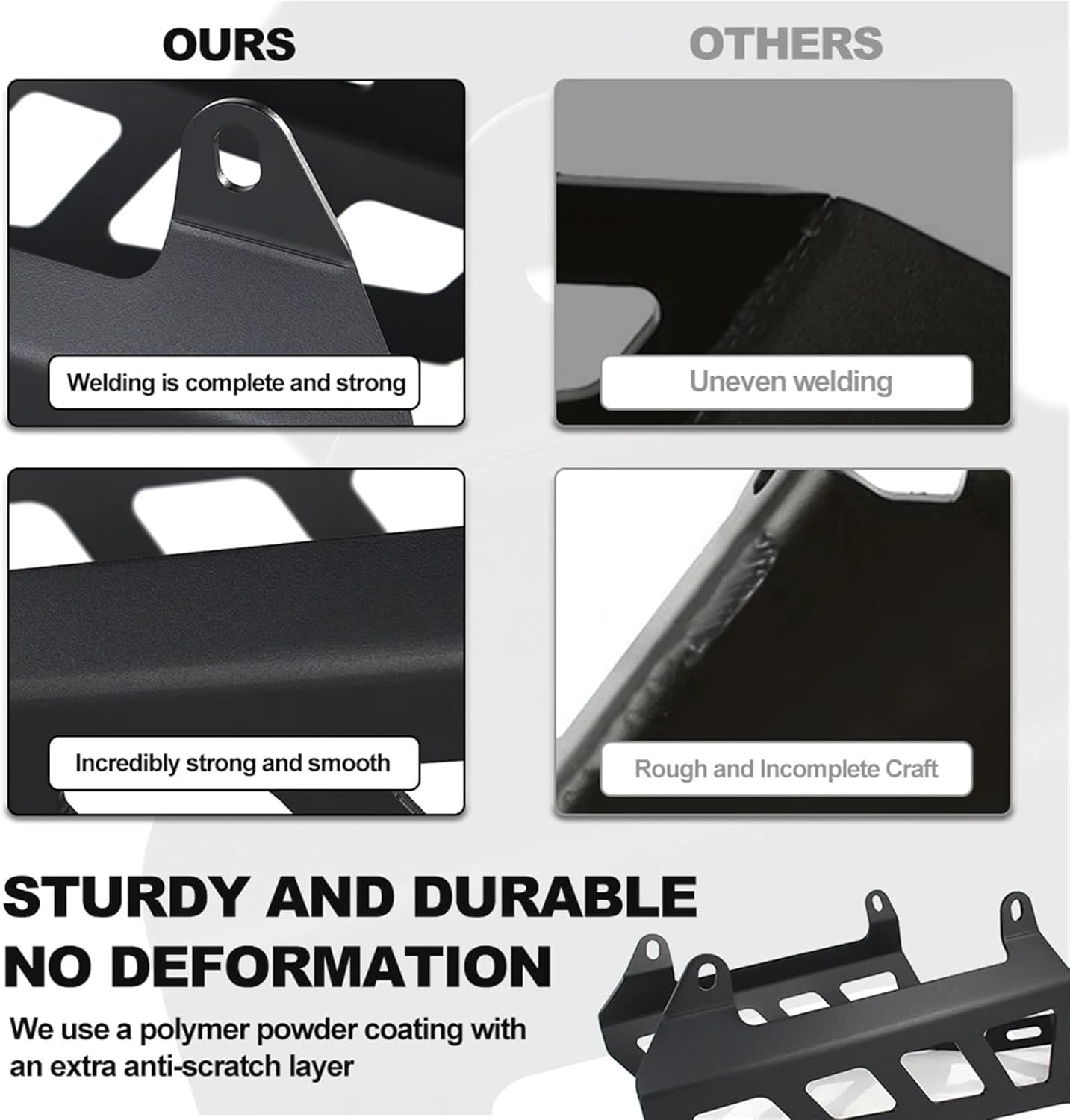 Replacement Side Luggage Racks for Yamaha Tenere 700/T7/T700 2019-2024 700 World Raid 2022-2024 Saddlebag Support Bar Mount Bracket