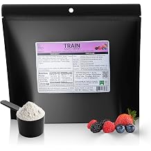 Train Berry Powder | High Carb & Easy to Digest Electrolyte Drink Mix | Endurance Fuel, Carb Balance | Organic Food, Long Lasting Energy for Hiking, Walking & Running - 24 Servings