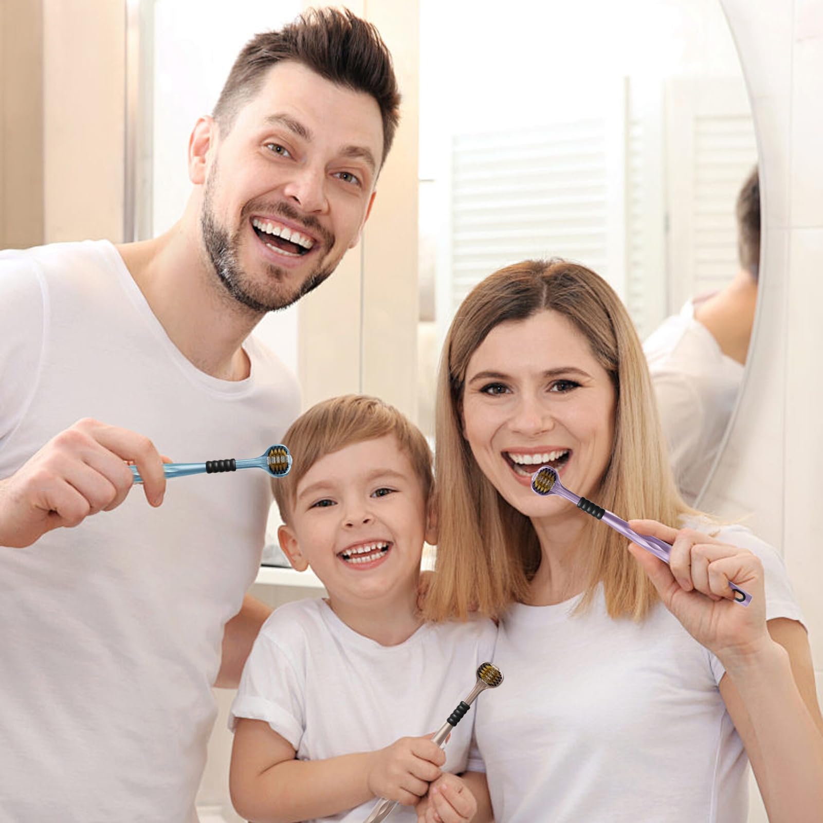 Spazzolino per Bisogni Speciali Strumento di Pulizia a Setole Portatile a | Pulizia Efficiente Con Tre Setole Per Igiene Quotidiana Bambini E Ragazzi A Casa E In Viaggio