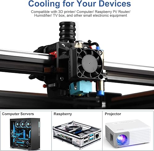 Miniatura 6 de 4 ventiladores de soplador 4010 CC 24 V doble rodamiento de bolas turbina sin escobillas ventiladores de refrigeración turbo de 1575in x 1575in x