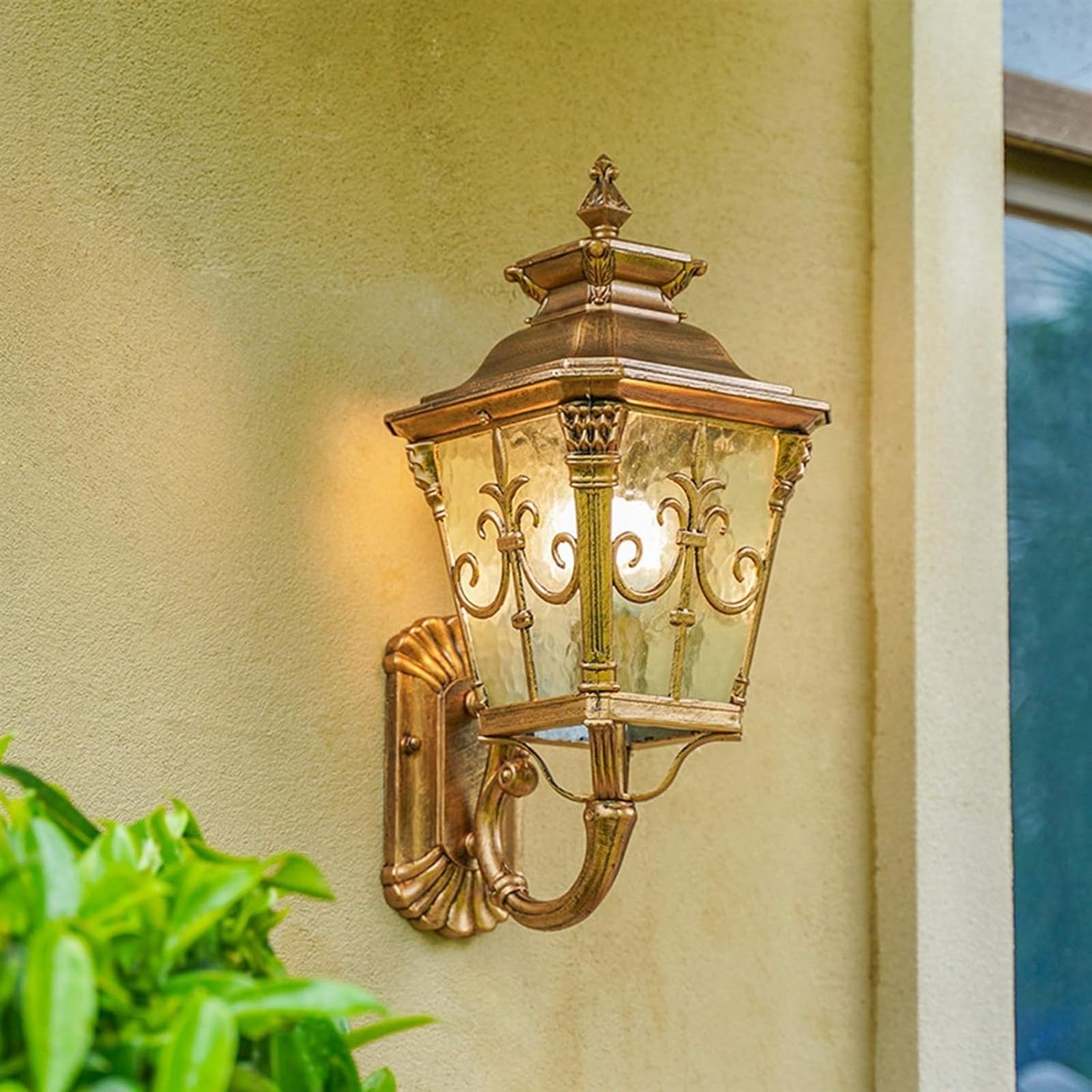 Applique Murale d'extérieur Vintage, Style européen Classique, Bronze, étanche, en Aluminium, culot E27, pour Maison, Porche, terrasse, Jardin