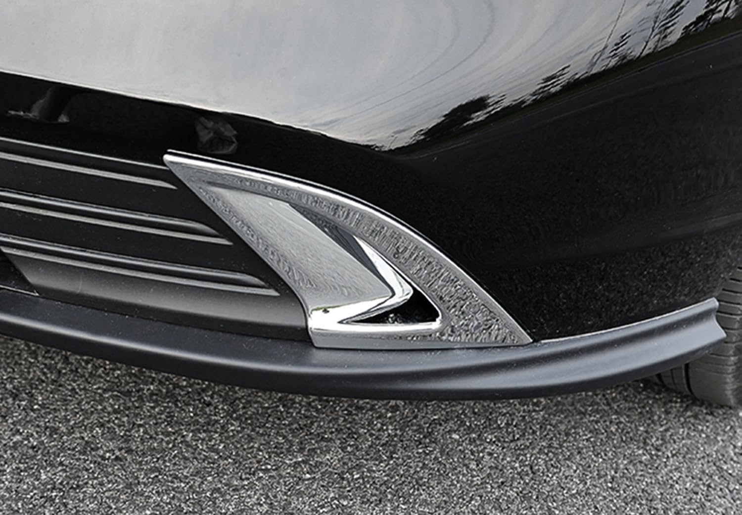 For Honda Accord 2023-2024 ABS Chrome Front Fog Light Lamp Cover Trim 2pcs Car Accessories