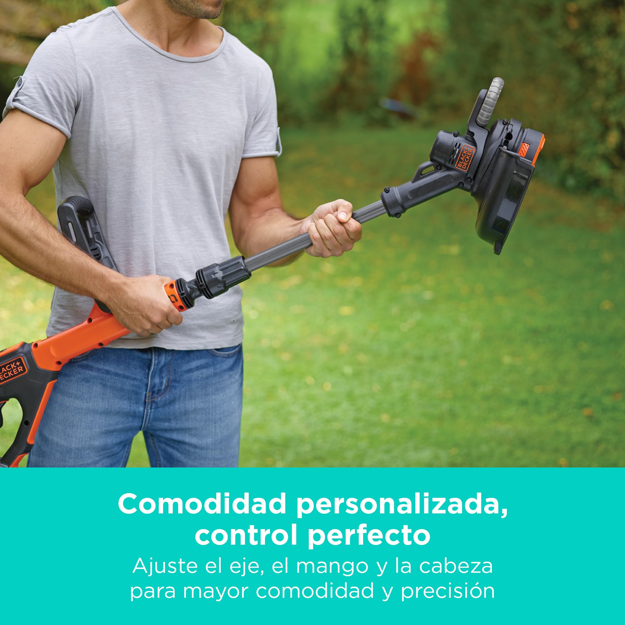 BLACK+DECKER POWERCONNECT Débroussailleuse, Coupe-bordures sans Fil de 30 cm (sans batterie ni chargeur), 28cm, STC1820PCB-XJ