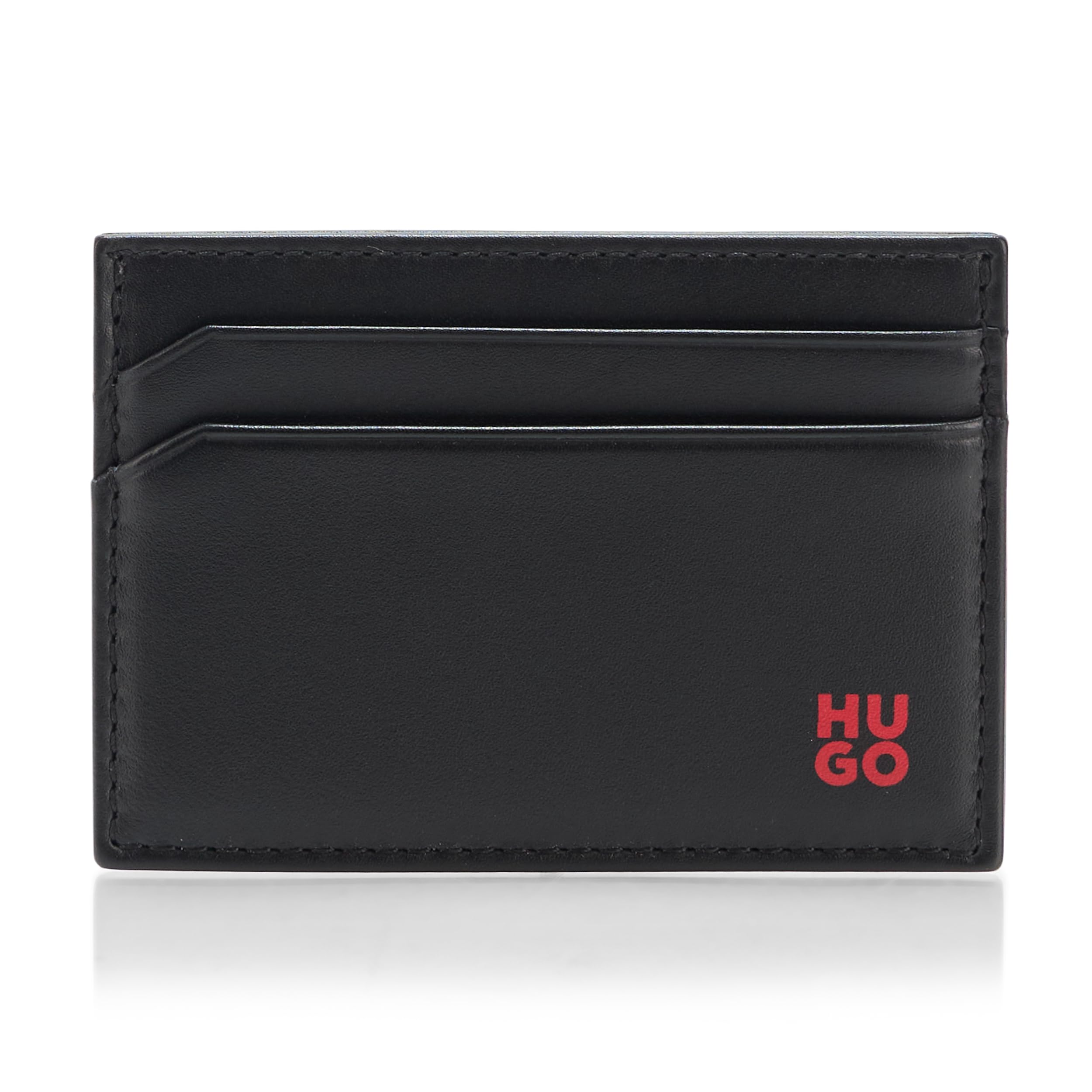 

                                                    HUGO, Tibby Leather Cardcase, black gloss, PCE.