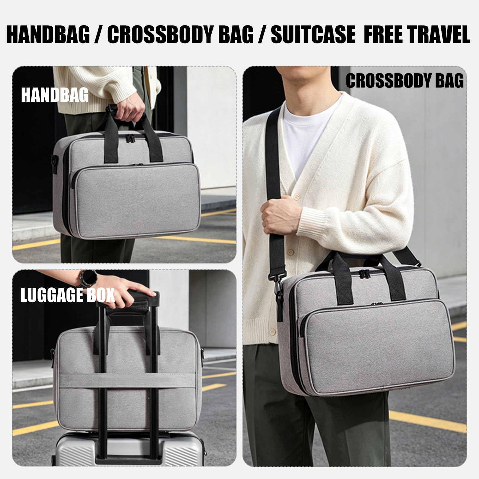 Borsa da viaggio in tessuto Oxford per 5 sistemi con protezioni imbottite e borsa per accessori da gioco integrata con design a tasche multiple