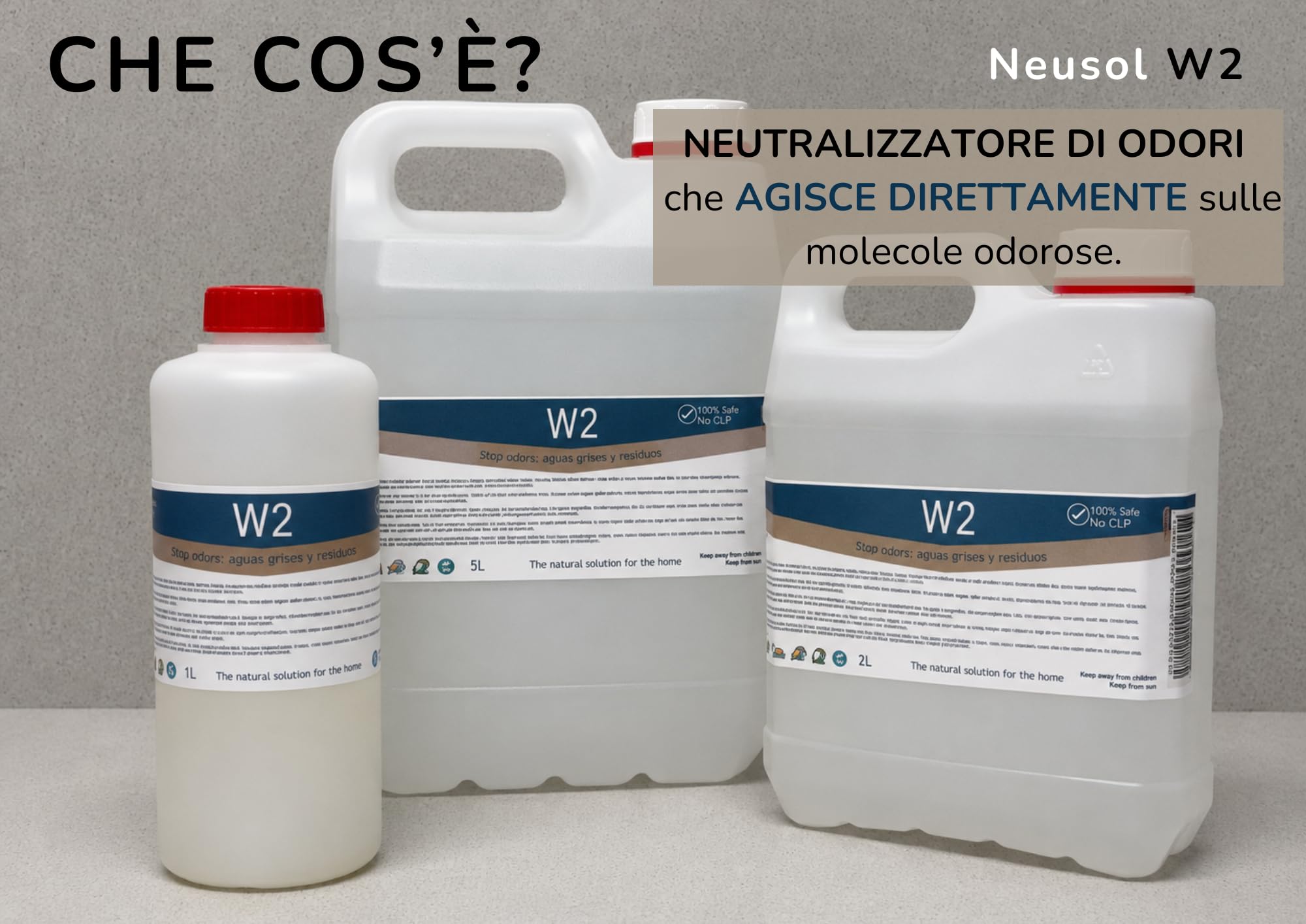 W2 5L Elimina odori Tubi pluviali Tubi di scarico Tubi di scarico Fossa settica Impianto di trattamento Camper Acque nere e grigie Anti-odore Rimuove odori e fastidi