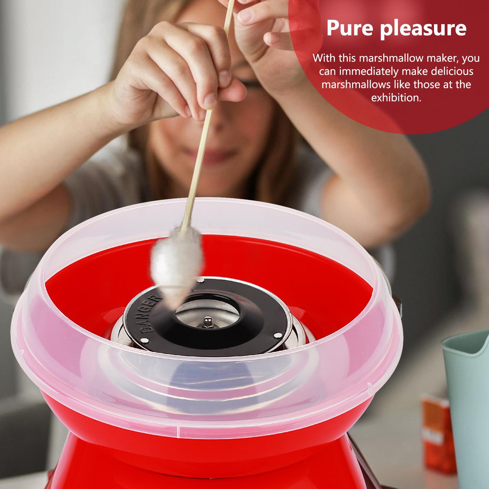 BORDEAG Máquina De Algodón De Azúcar,450 W Maquina Algodon Azucar,Retro Cotton Candy Machine,Máquina De Algodón De Caramelo para Fiestas,Adultos,Fácil De Limpiar,Varias Fiestas