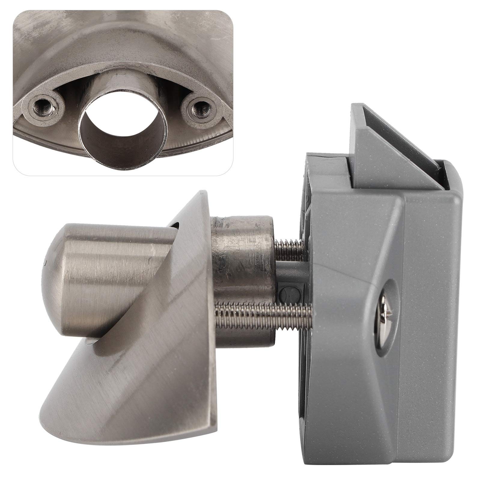 RV-Labs® Edelstahl Pull-Lock Möbelverschluss /-griff Catch Lock 42mm Griffbreite - Edelstahl gebürstet