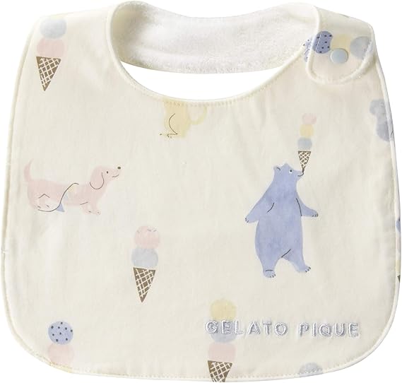 Amazon ジェラート ピケ アイスクリームアニマル柄babyスタイ Pbgg Owht 日本 F Free サイズ ファッション小物 通販