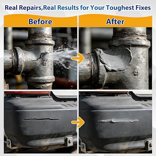 Miniatura 4 de Kit de epoxi para soldadura en frío, resistencia industrial, adhesivo de fundición resistente y masilla de reparación de metales, súper rápido,