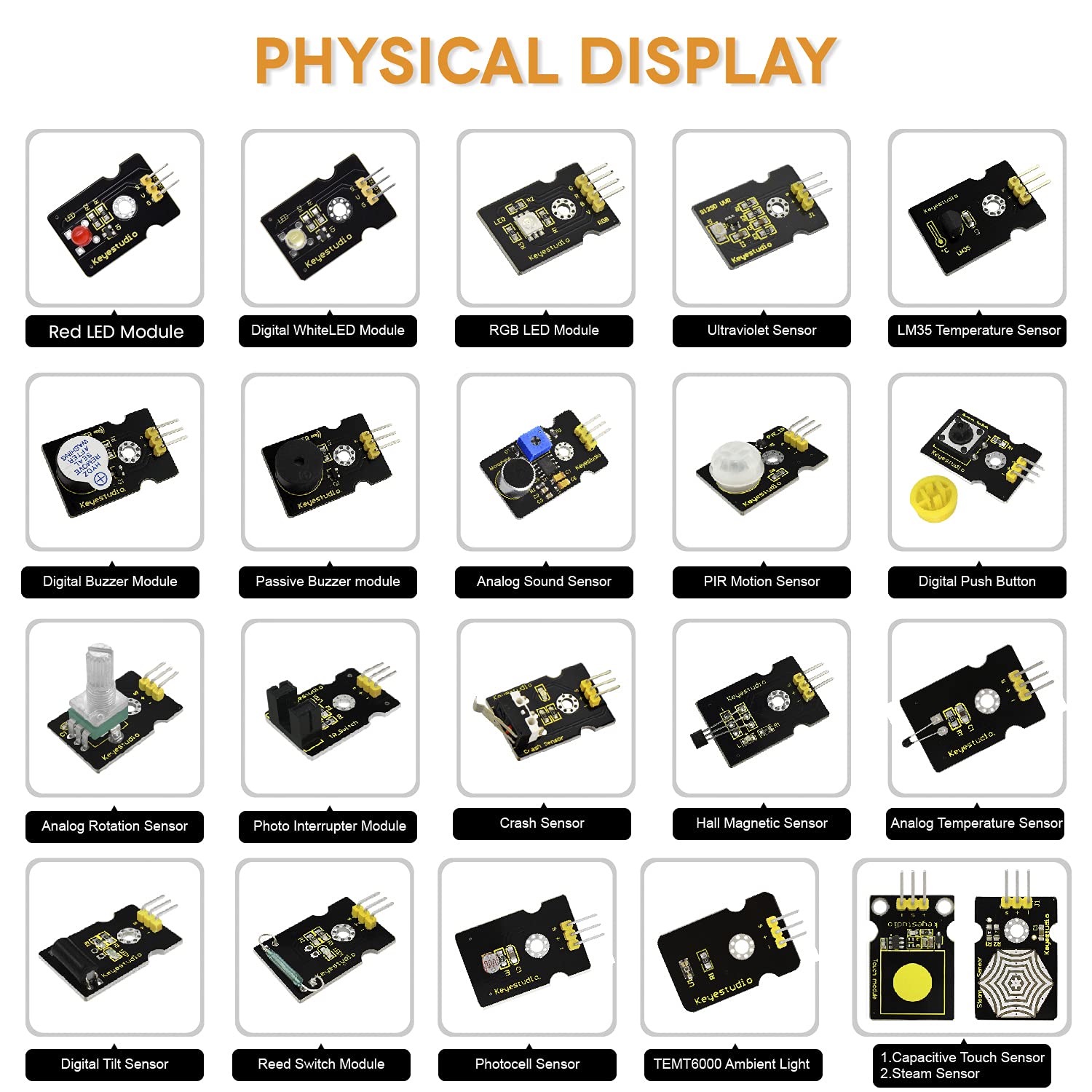 Amazon.co.jp: KEYESTUDIO 37センサースターターキット Micro:bit V2