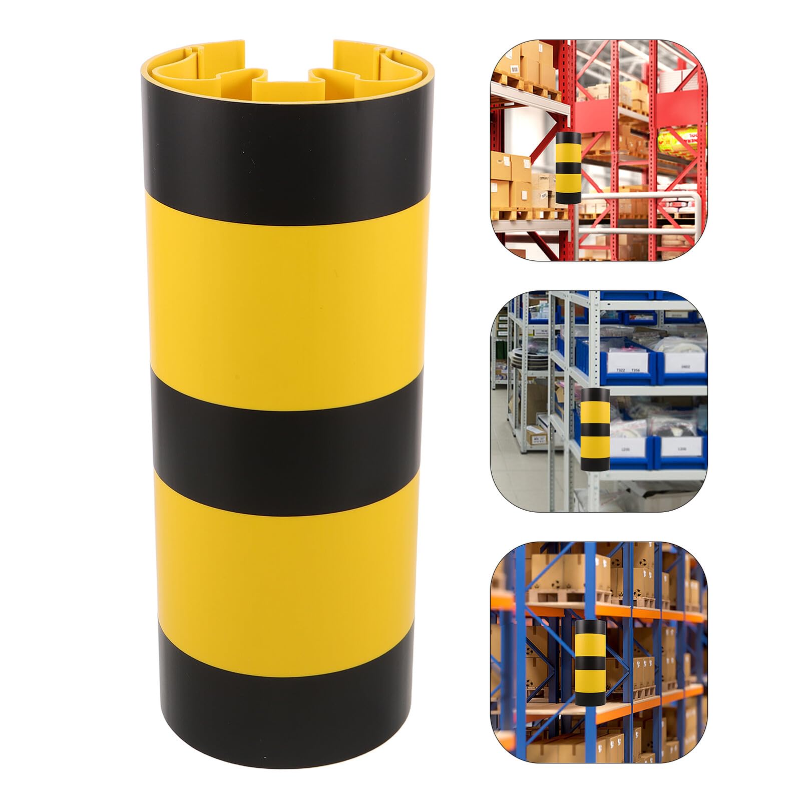 Cabilock Protector de Columnas de Almacén para Postes Protector de Esquinas de Plástico Anticolisión Cubierta de Seguridad para Estanterías Industriales Alta Visibilidad y Fácil Instalación