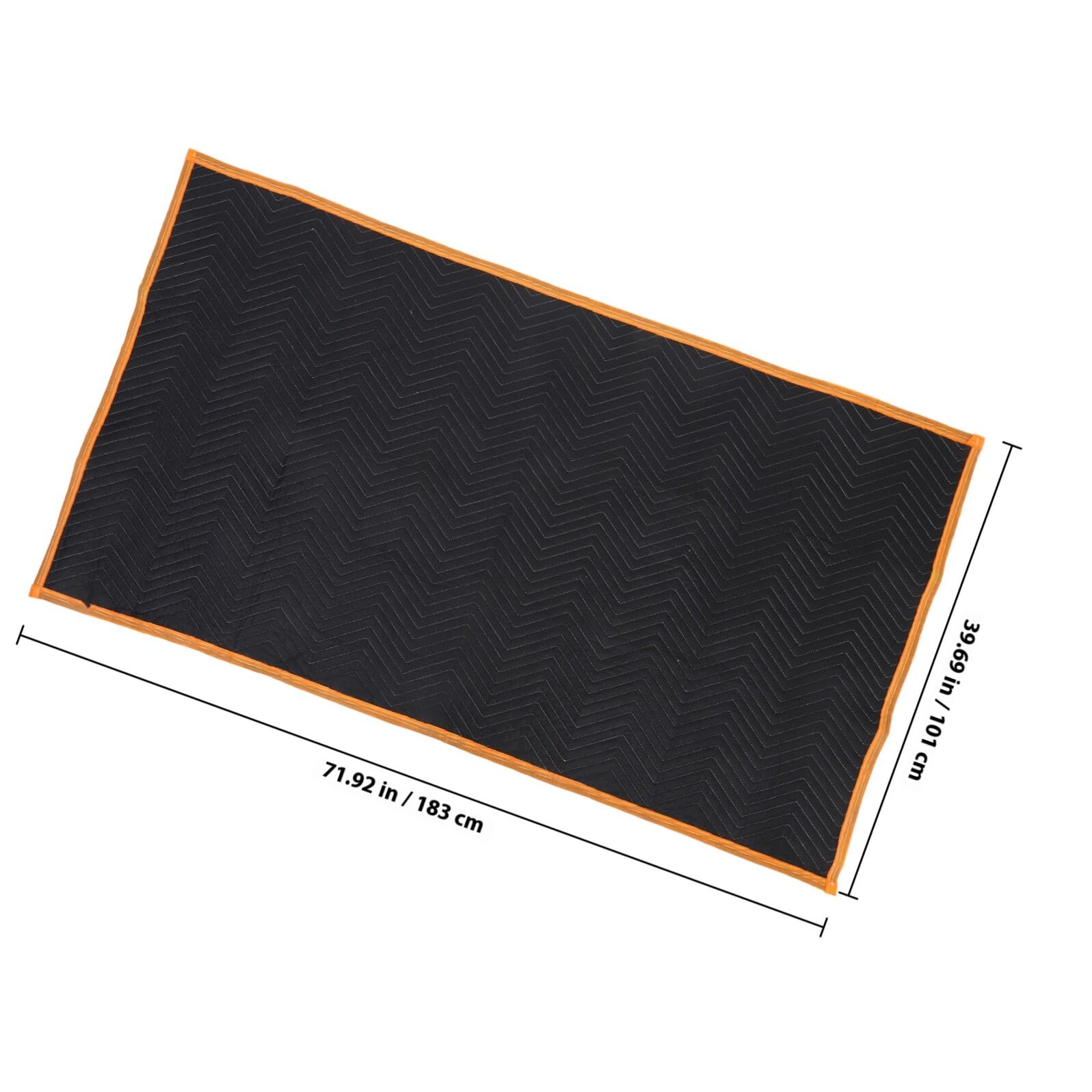 Coperta per Traslochi Nera Grande, Tessuto Non Tessuto, Imbottita