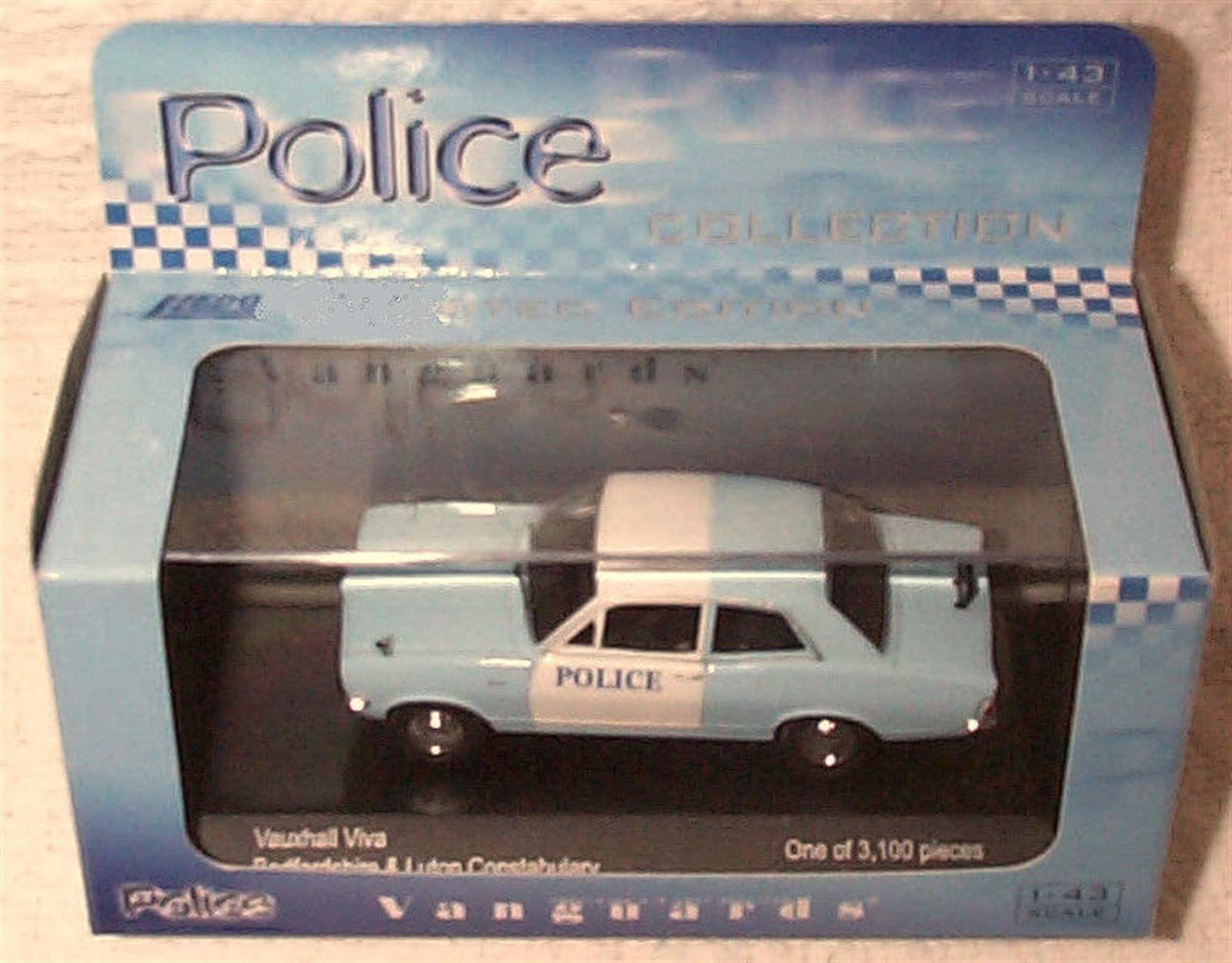 corgi vanguards vauxhall viva bedfordshire & luton police car 1.43 