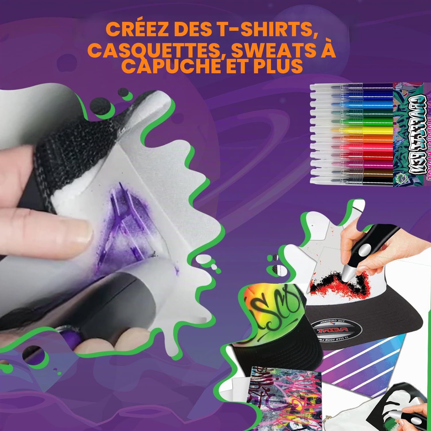 Stylo aérographe électrique, pulvérisateur électrique rechargeable sans fil, stylo aérographe, 12 couleurs, lavable aquarelle, stylos d'art et d'artisanat, cadeau pour peinture et dessin