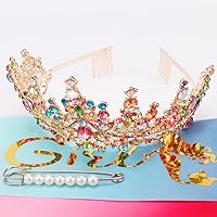 Vista 2 de TOBATOBA Banda de Cumpleaños Coronas de Cumpleaños para Mujeres Niñas, Decoraciones de Cumpleaños para Mujeres, Metal Diamante falso