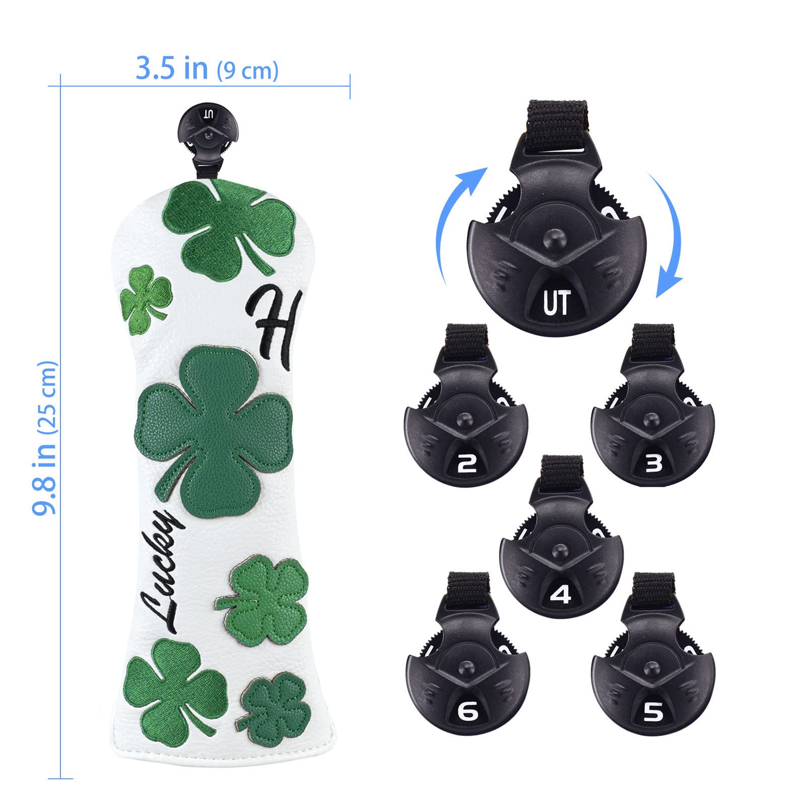 残りわずか!　♣️ラッキー♣︎クローバー★ドライバーヘッドカバー4セット♣︎ Amazon.co.jp: ゴルフヘッドカバー ラッキークローバー仕様