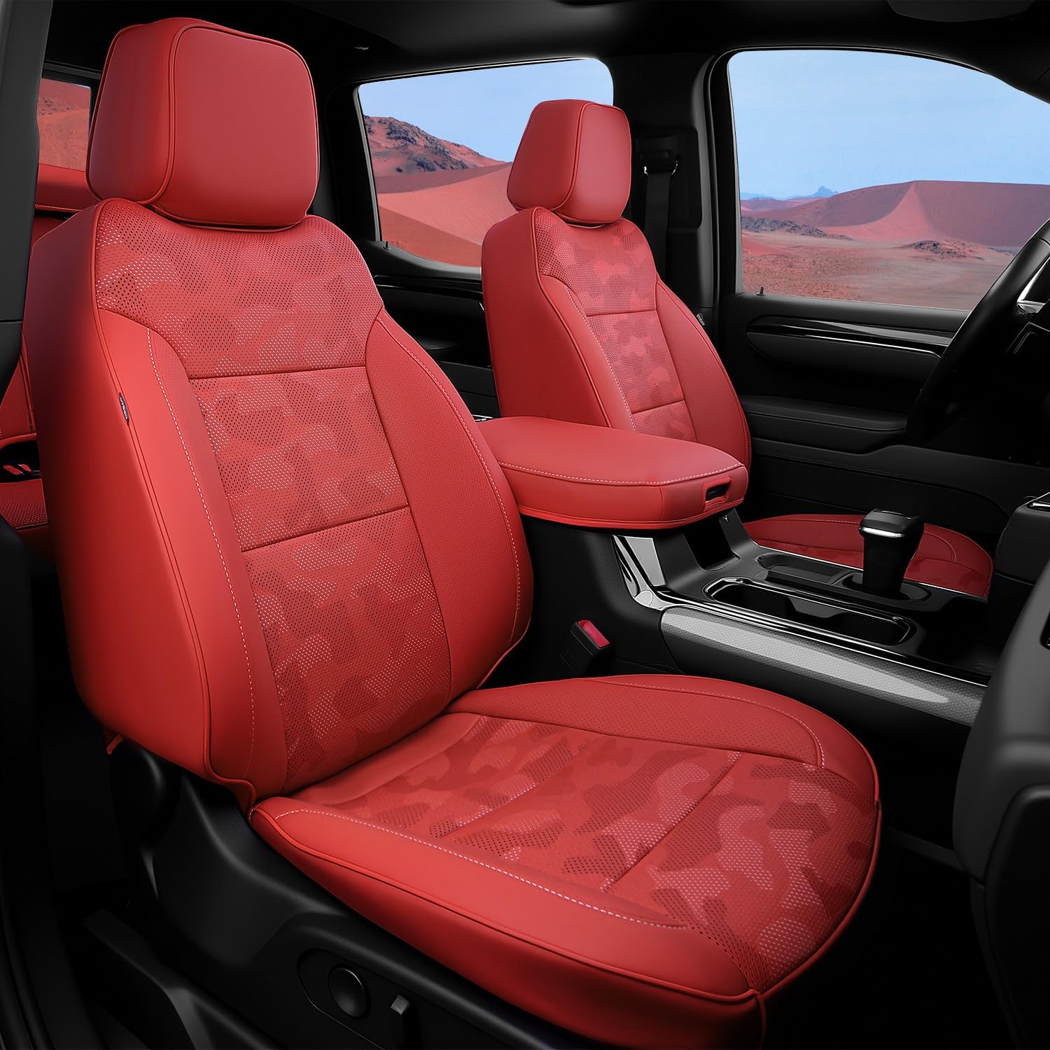 for 2019-2025 2026 Chevy Silverado Seat Covers/GMC Sierra Seat Covers, 2025 Chevy Silverado 1500 Accessories, 2025 GMC Sierra 1500 Accessories, Black, fit 2nd Row Seatback Storage