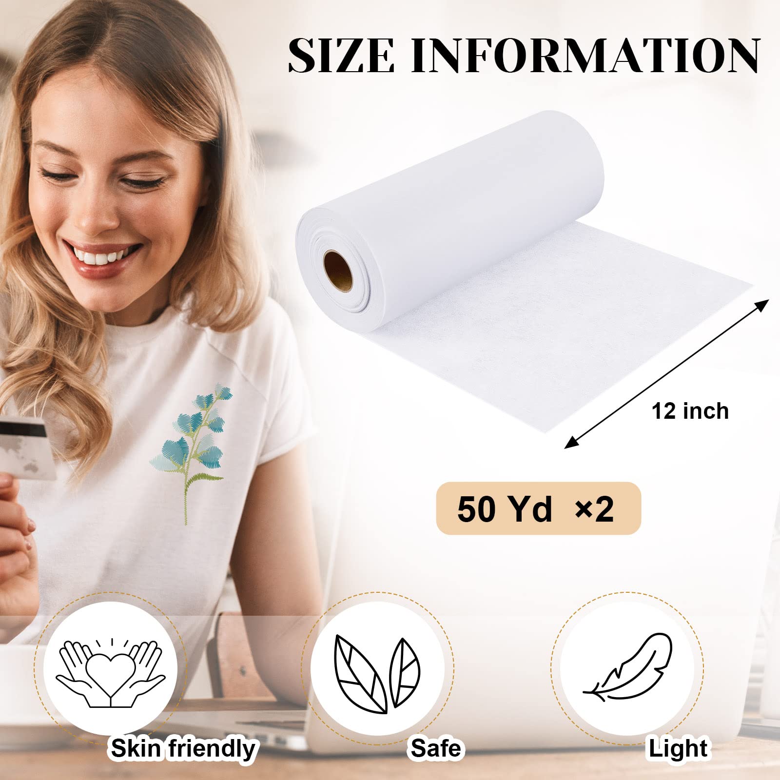 Stabilisateur Pour Broderie Machine à Découper - Poids Moyen - Rouleaux/Feuilles - Marque World Weidner