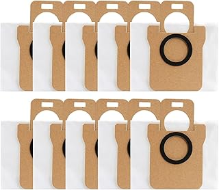URPIZY JONR - Bolsas para aspiradora robot P20 Pro, 4/10 unidades, gran capacidad, filtración eficiente, fácil uso, color blanco (10 paquetes)