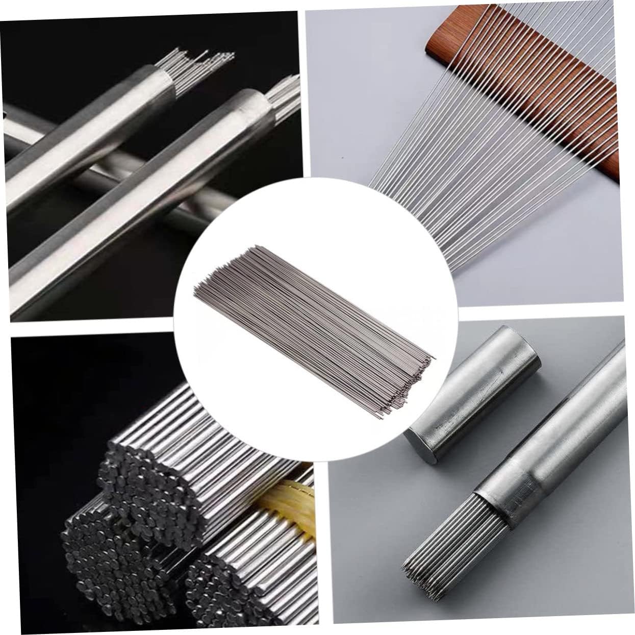 100pcs Bbq Grilling Tool Kit Round Stainless Steel Skewers Easy to Use and Clean