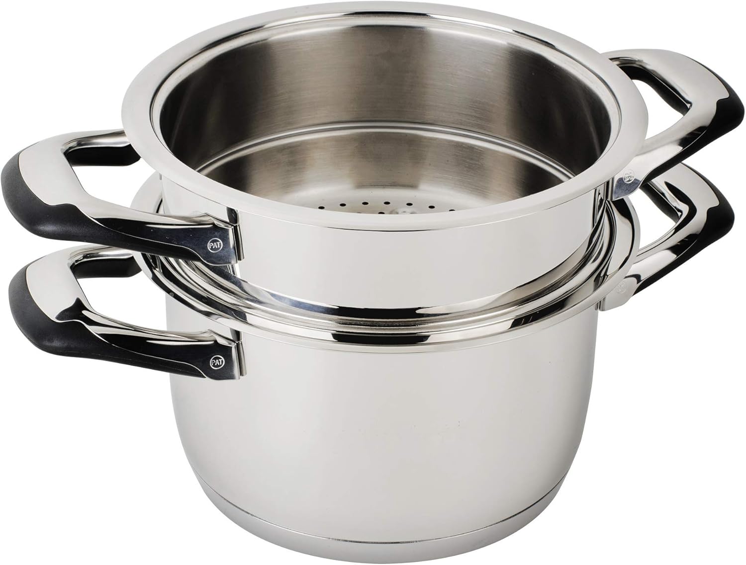 WARMCOOK Insert Vapeur Ecovitam 2030.20 Steamer 20 cm with Side Handles Stainless Steel 18/10