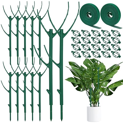 12 Pack Monstera Plant Support, Stackable Plant Supports for Indoor
