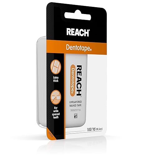 Miniatura 2 de Reach Cinta de dentotape encerada, sin sabor, 100 yardas, 1 unidad (paquete de 2)