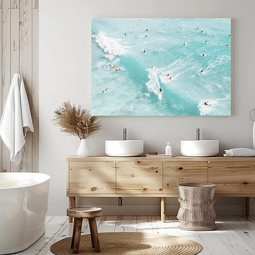 Miniatura 263 de Arte de pared de surf de moda, fotografía retro en blanco y negro, póster de surf, impresión costera, impresión vintage de surf, pósters deportivos