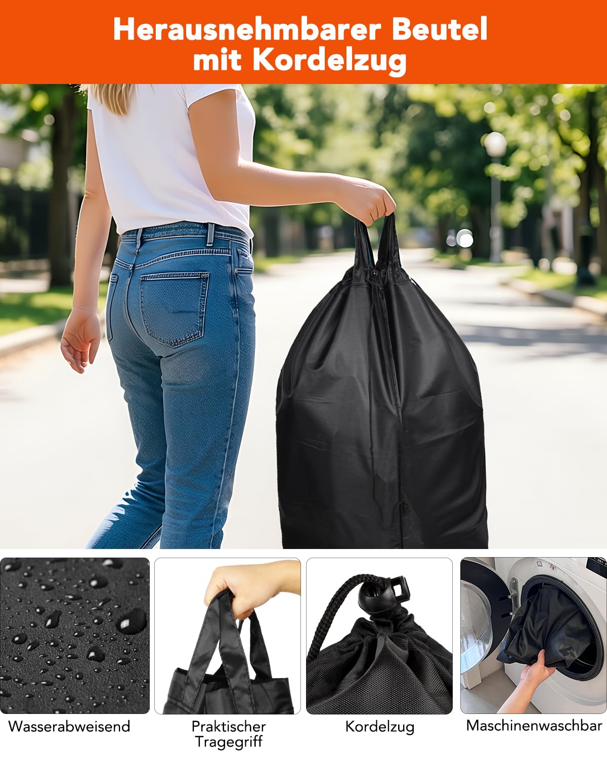 SOUTHGATE 140L Pfandflaschen Sammelbehälter, 2 Fächer, Schwarz