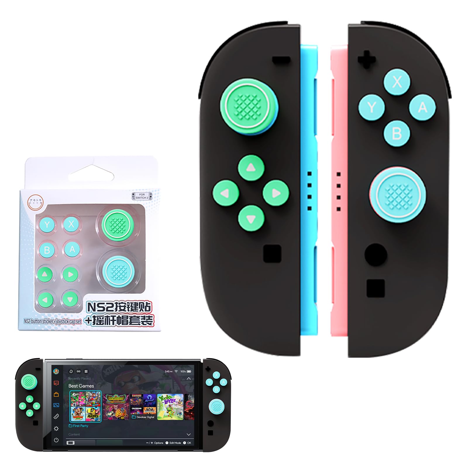 Amazon.co.jp: 【10個入り】Switch 2 対応 アナログスティックカバー+