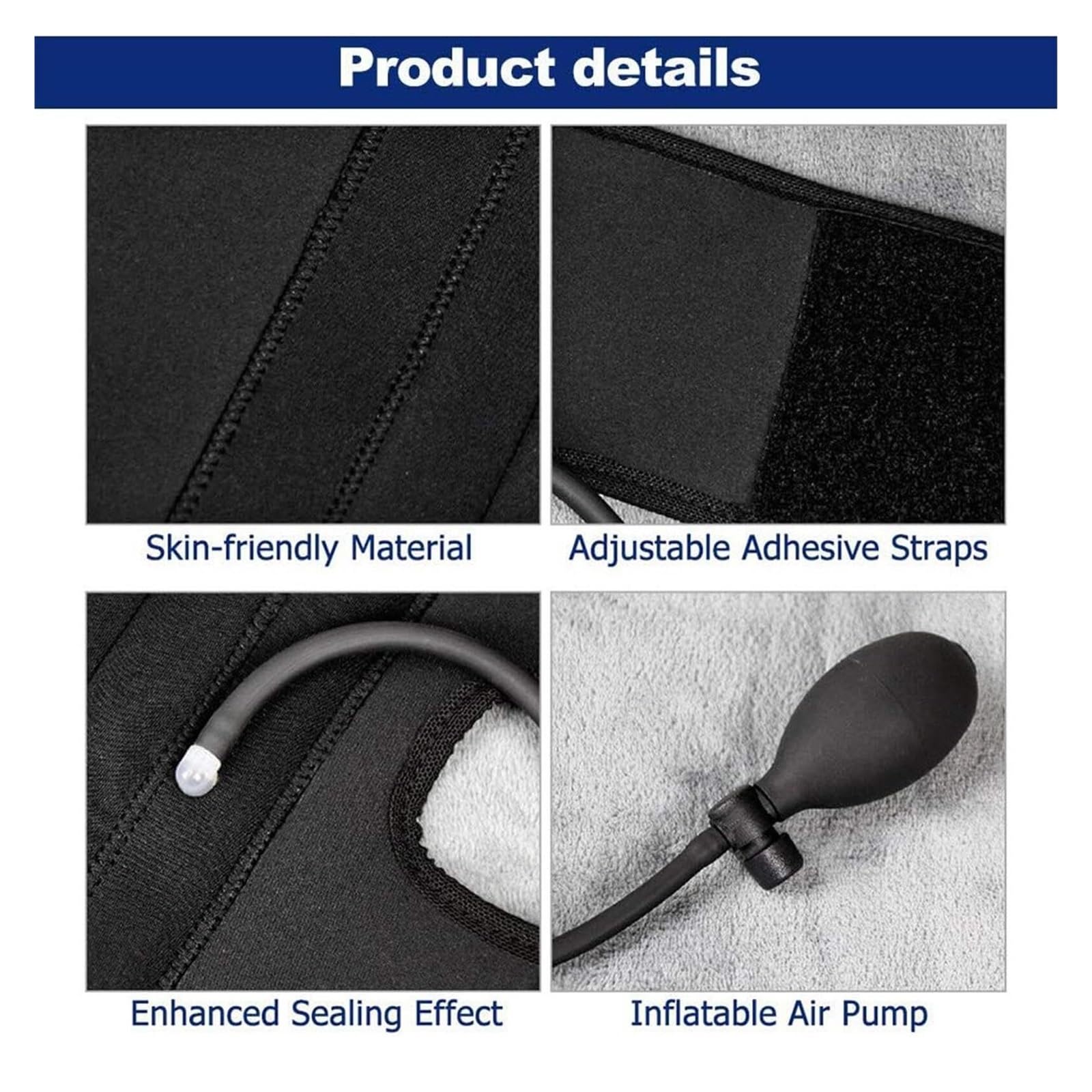 Corrector Piernas O y X｜Faja Alineadora 3 en 1 Ajustable para Adultos y Niños con Soporte Aluminio y Almohadillas Inflables