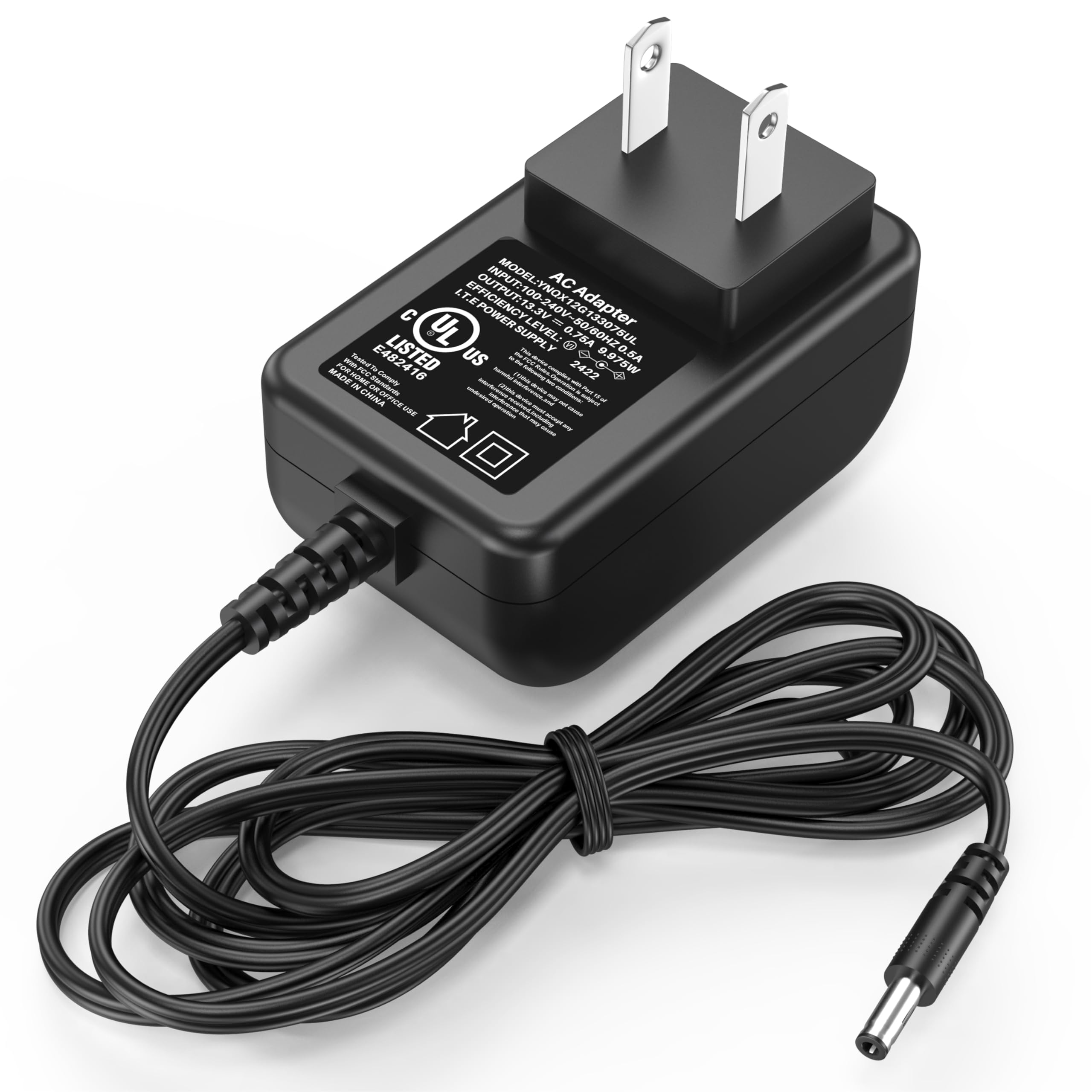 Cable de alimentación UL compatible con aspiradoras inalámbricas Shark VACMOP VM200, VM200C, VM20026, UM200, UM205 y VC205. Cargador y adaptador de corriente de repuesto.