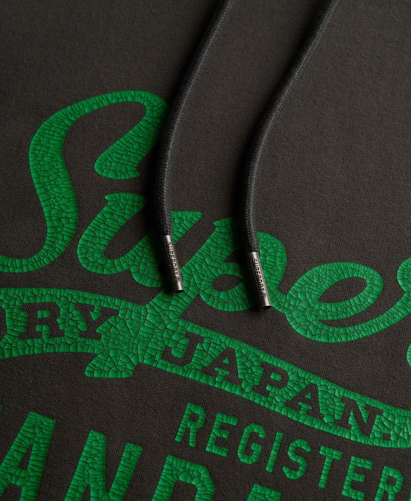 Superdry Męska standardowa bluza z kapturem z napisem