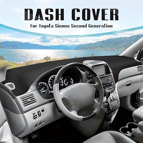 Miniatura 156 de FIILINES - Cubierta para tablero, accesorio para tablero de malla antideslizante, parasol sin reflejos y protector compatible con Toyota RAV4